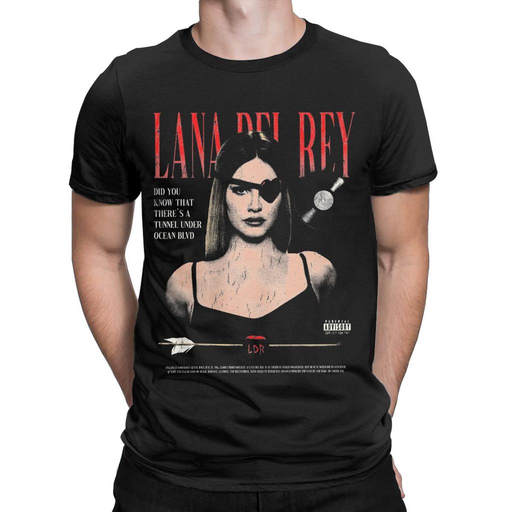 Men's Lana Del Rey T Shirts Cotton Tops Vintage Short Sleeve Round Collar Tee Shirt Party T-Shirt