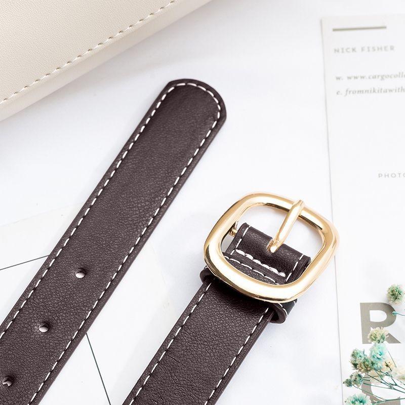 Womens Pu Classic Belt In Multiple Colors Ideal For Casual And Dressy Styles