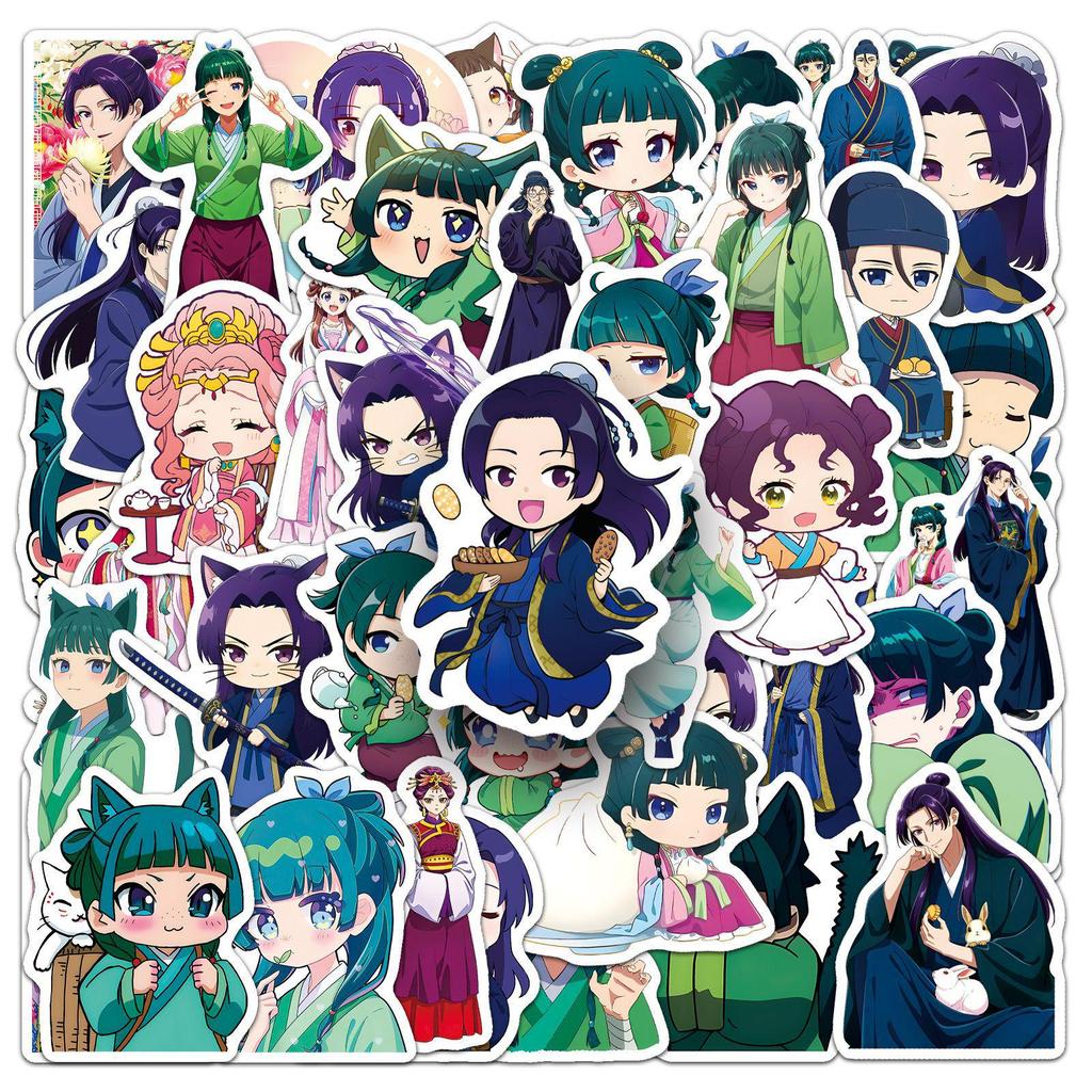 50 Cute Waterproof Yakusou Shoujo Anime Stickers for Phone Cases & Water Bottles