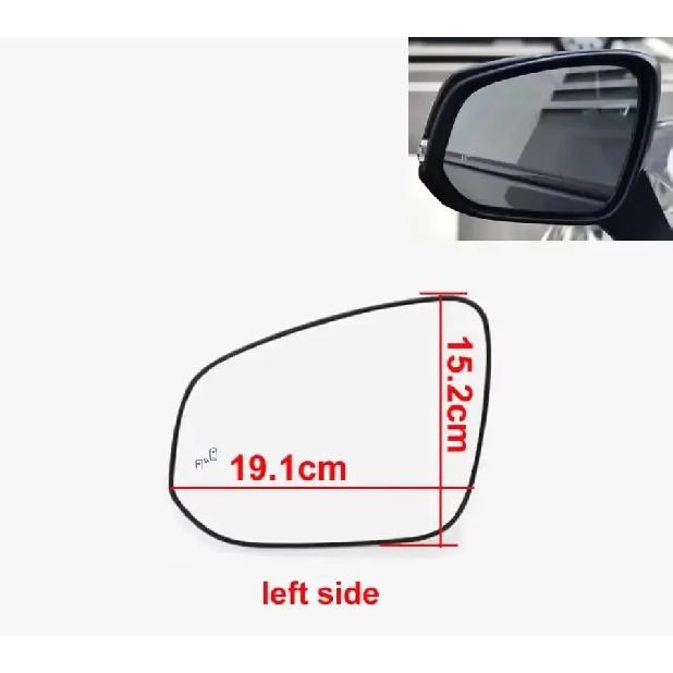 

Для Toyota Wildlander Harrier Venza -2024 Зеркальное Стекло Заднего Вида Светоотражающее Стекло Зеркала С Подогревом С Рисунком Светового Сигнала Мертвой Зоны 1PCS left side