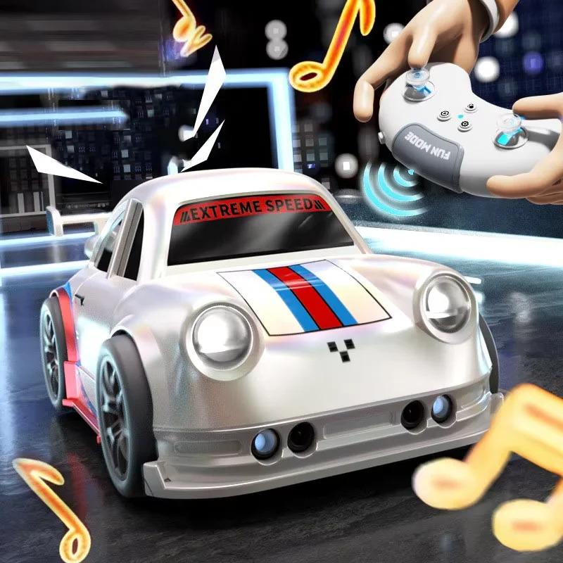 2.4G Mini RC Smart Drift Car with Lights and Sounds Multi-function Remote Control Suitable for Indoor/outdoor Entertainment