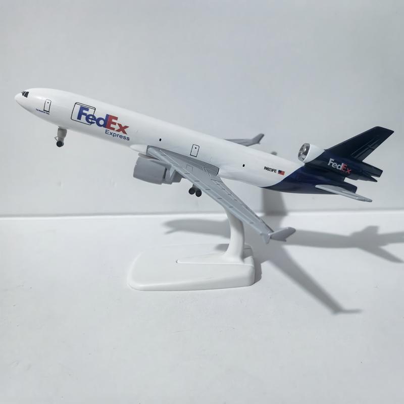 1/300 20CM Fedex Express ATR Flugzeugmodell Planel Flugzeug Diecast Metall Flugzeuge Sammeln Geschenke
