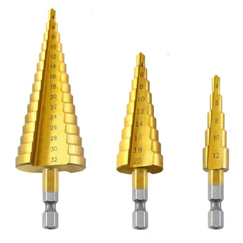 Hex Shank Step Drill Bit for Electric Drills - Multifunctional Hole Expander