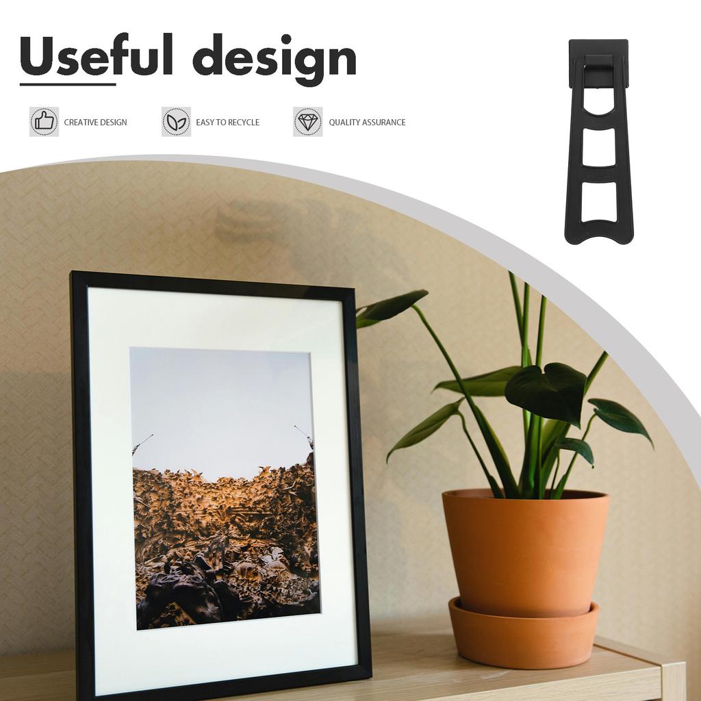 20Pcs Photo Frame Back Stand Plastic Easy Install Stable Picture Frame Easel Back Support Desktop Display Holder
