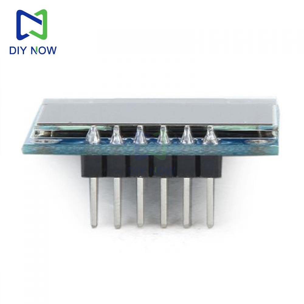 OLED display module Mini 0.96 inch monochrome display module 6PIN 3.3V resolution 128x64 control chip SSD1306 SPI/IIC