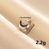 1/3pcs Korean Trendy Star Moon Combination Drip Oil Flower Ring for Woman Girls Party Jewelry Gifts Charm Fashion Accessories