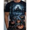 Trendy Christmas-themed Men's Digital-print T-shirt with Eye-catching Fabric for