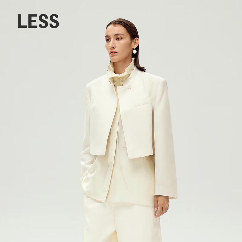 LESS Women s Merino Wool Silk Blend Blazer S