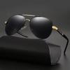 Non-polarized Fashion Retro Metal Frame Toad Looking Glass Men Women Sun Glasses Driving Fishing Men Sunglasses