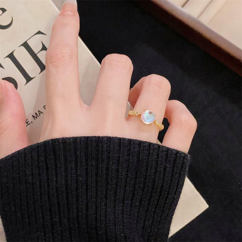 

Ethnic Style Peking Opera Face Mask Ring Female Guochao Medieval Personality Light Luxury High Sense Retro Temperament Index Finger Ring Adjustable opening