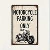 Motrocycle Parking Only Garage Metal Sign Outdoor Plaque Decoration, Home Decor, Wall Sign Vintage Retro