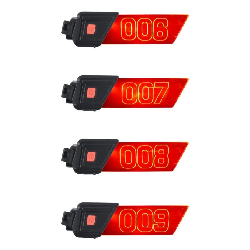 Outdoor Cycling Safety Warning Taillight Rechargeable Bicycles Tail Light Bike License Plate with LED Easy Installation