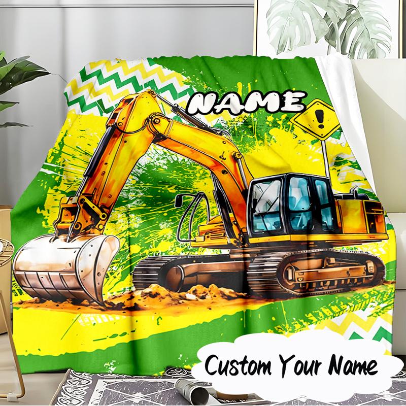 Custom Name School Bus Adventure Blanket Ideal Bedding Blanket Perfect for Travel, Camping, Living Rooms, Offices, Sofas, Fan Christmas Gift