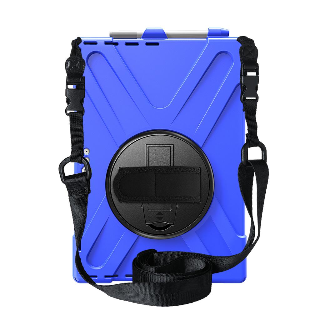 Custodia in Plastica Siliconica con Supporto Girevole a 360°, Cinturino a Mano/Spalla, Impugnatura Maniglia, Cavalletto Stabile per Microsoft Surface Pro