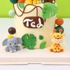 Topper per Torta Animali della Foresta Giungla Leone Giraffa Scimmia Elefante Per Baby Shower Decorazione Torta Regali Festa Primo Compleanno Bambini