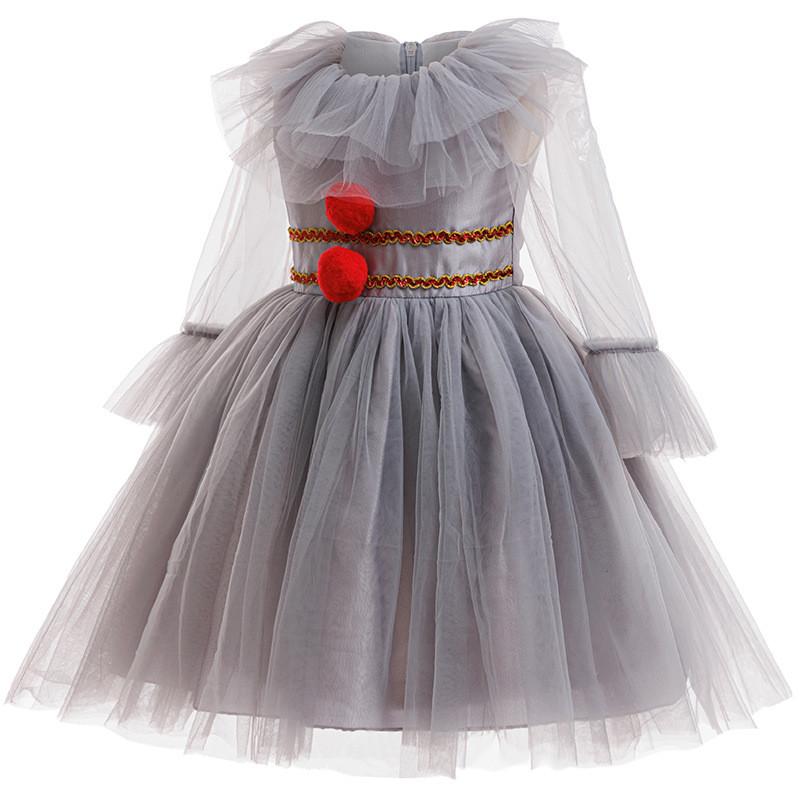 Kinder Halloween It Kostüm Kleid Mit Tüllstoff Für Kinder Party Spiel Und Cosplay