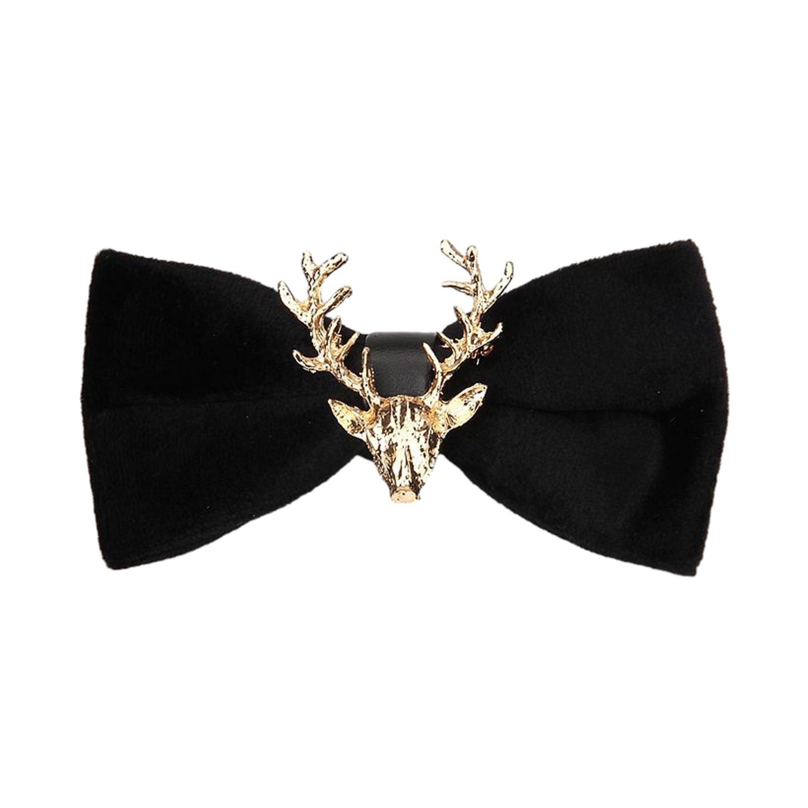 

Elk Head Decor Bowknot Neckties for Students Unisex Necktie Knot Free Cute Neckwear Girl Boys Uniform Accessories 1