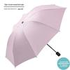 Umbrella Sunny And Rainy Automatic With Printed Logo Black Plastic Spf Sunscreen Threefolding Design