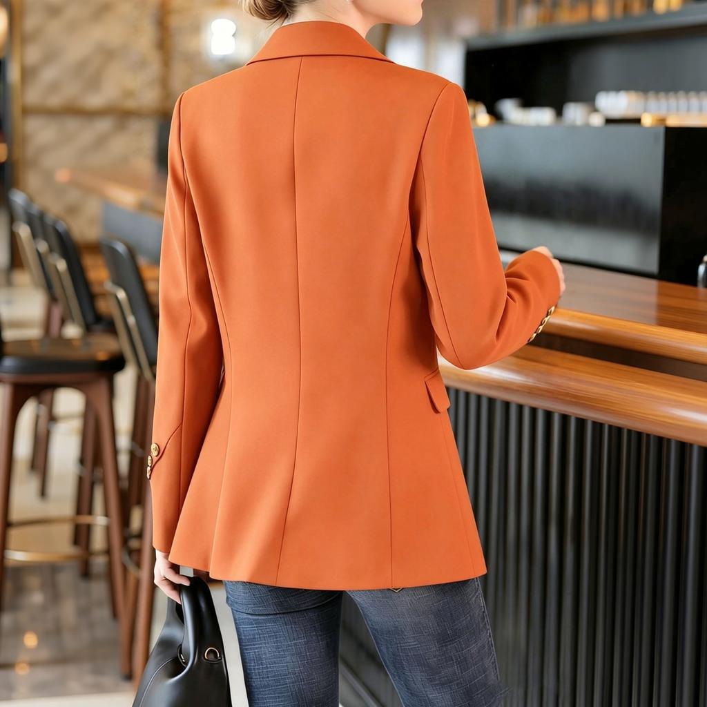 Women's Casual Slim Fit Jacket with Long Sleeves for and Everyday Wear
