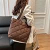 2025 Winter Diamond Lattice Versatile Large Capacity Nylon Shoulder Tote Bag