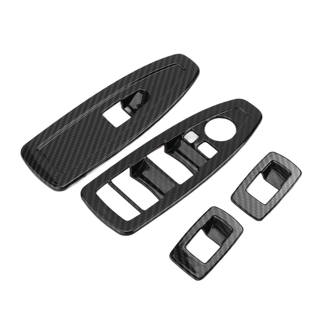 Car Window Lifting Switch Cover Frame Trim Carbon Fiber Style Replacement for X2 F47 2021+
