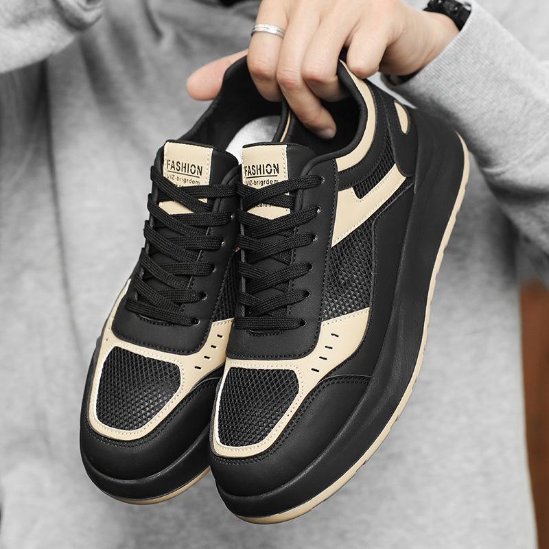 Herrenschuhe atmungsaktive hohle Mesh-Board-Schuhe 2025 Sommer neue Mode vielseitige weiße Schuhe Herren Sport- und Freizeitschuhe