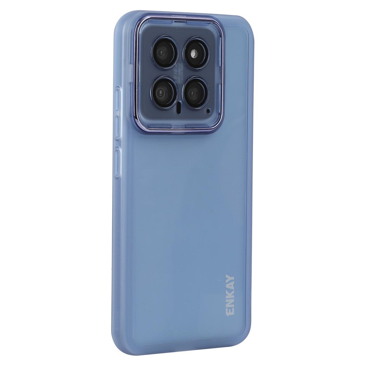 ENKAY HAT PRINCE For Xiaomi 14 Case Matte TPU Phone Cover with Lens Film A