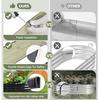 Galvanized Raised Garden Bed Outdoor Metal Planter Box Steel Raised Garden Bed Kit with Safety Edging and Gloves for Vegetables