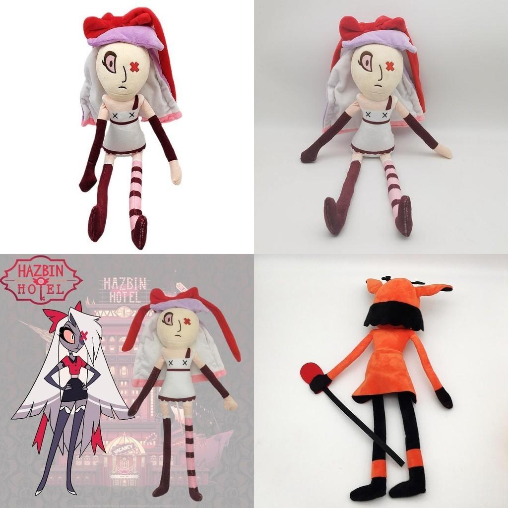 Alastor Plush Doll From Hazbin Hotel In Ultra Soft Short Fur 45cm White