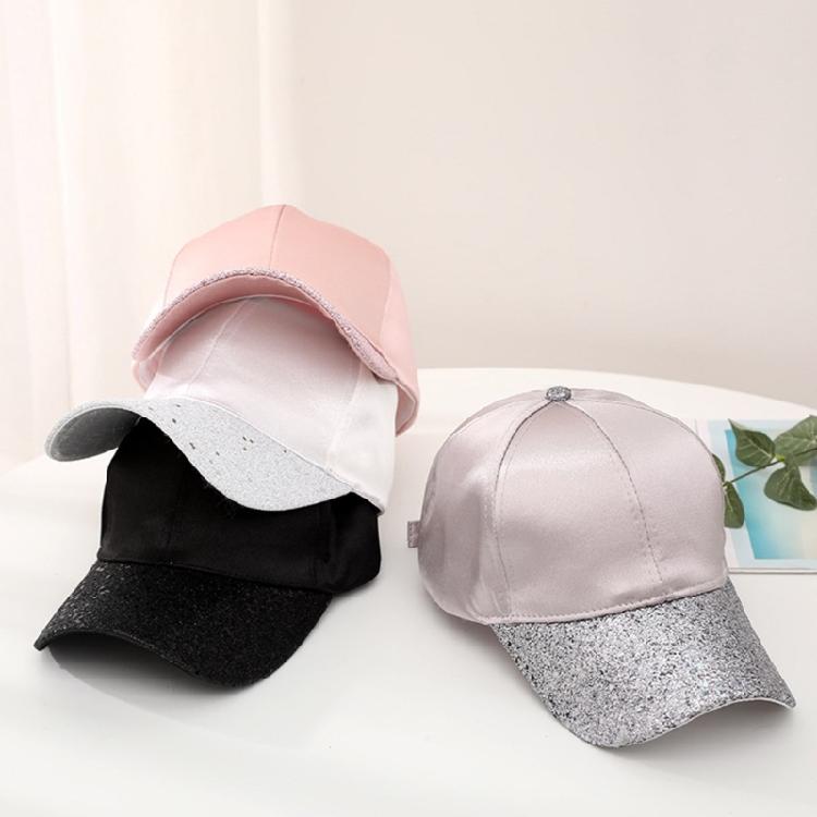 Fashionable Unisex Baseball Caps Sunproof Hat for Sports and Leisure Wear with Glitters Brim Breathable and Comfortable