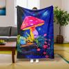 1PC Throw Fantasy Mushroom Flannel Blanket Forest Mushroom arts Bohemia style Soft thin Blankets for Home Car Camping Nap Picnic