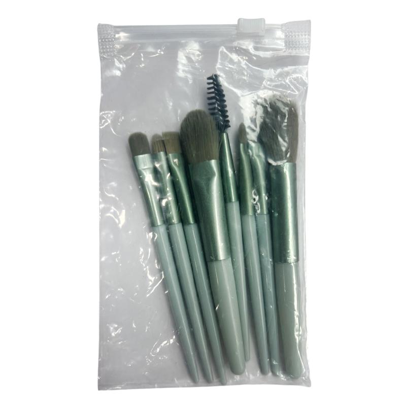 Foundation Makeup Brush Set 8pcs Synthetic Bristles for Face Highlighting Eye Shadow Beauty Essentials