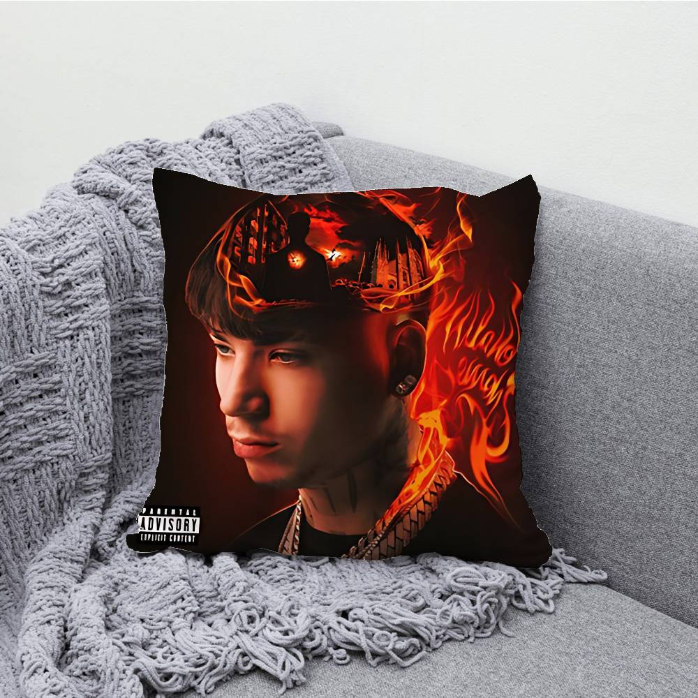 SANTANA MONEY GANG Sfera Ebbasta Throw Pillow Case For 45x45cm 55x55cm 30x30cm Square Car Pillowcase Home Bedchamber Decor Gift