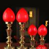 True Copper LED Buddha Altar Lamps: Electric Everlasting Candles for Home, Immortal Hall, or God of Wealth Offerings. Plug-in Design.