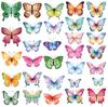 Butterfly Wall Sticker Watercolor Home Decoration Bedroom Classroom Children's Room Small Fresh Self-adhesive PVC Waterproof Wall Sticker