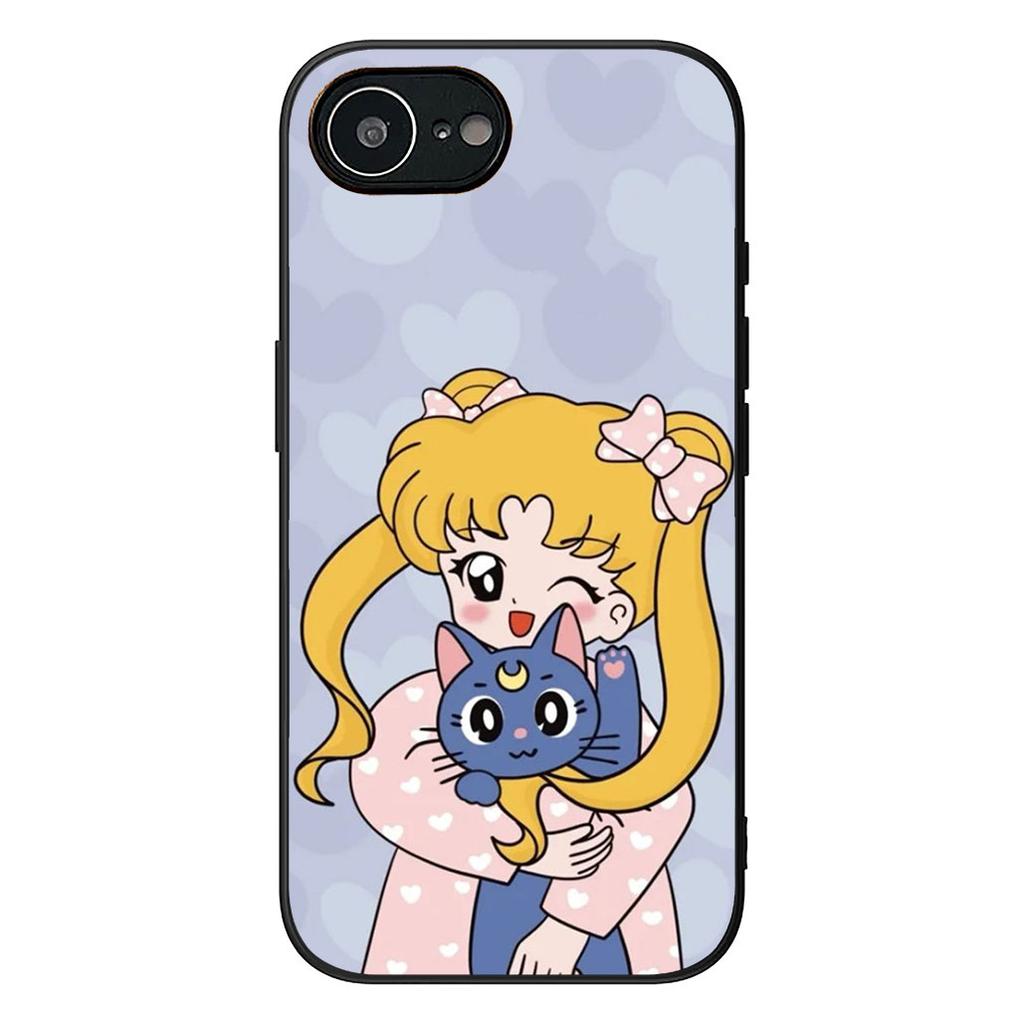 S-SailorS Anime Girl Moons Phone Case for Samsung Galaxy S25 Edge S24 S23 FE Plus Ultra A16 A15 A55 A57 5G Cover Casing