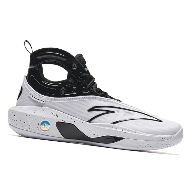 Anta KT8 KT 8, Black Eight Comfortable Slip Resistant Abrasion Resistant High Top Basketball Shoes Men's Black White 112331101-1