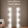 Streamer Desktop Fill Light: Double Row LED for Professional Live Room, Video Background, and Atmosphere.