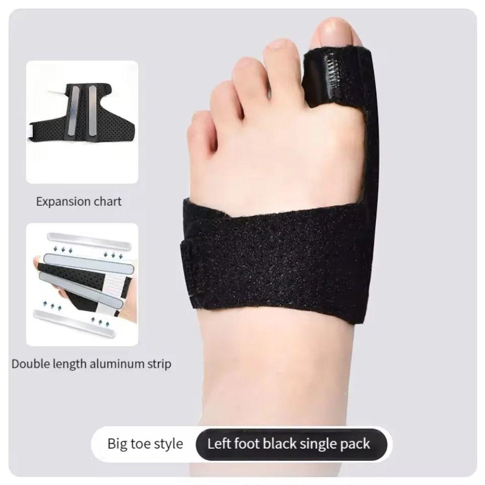 Soft Bunion Corrector Band Metal Reinforcement Foot Correction Brace Big Toe Straightener Travel