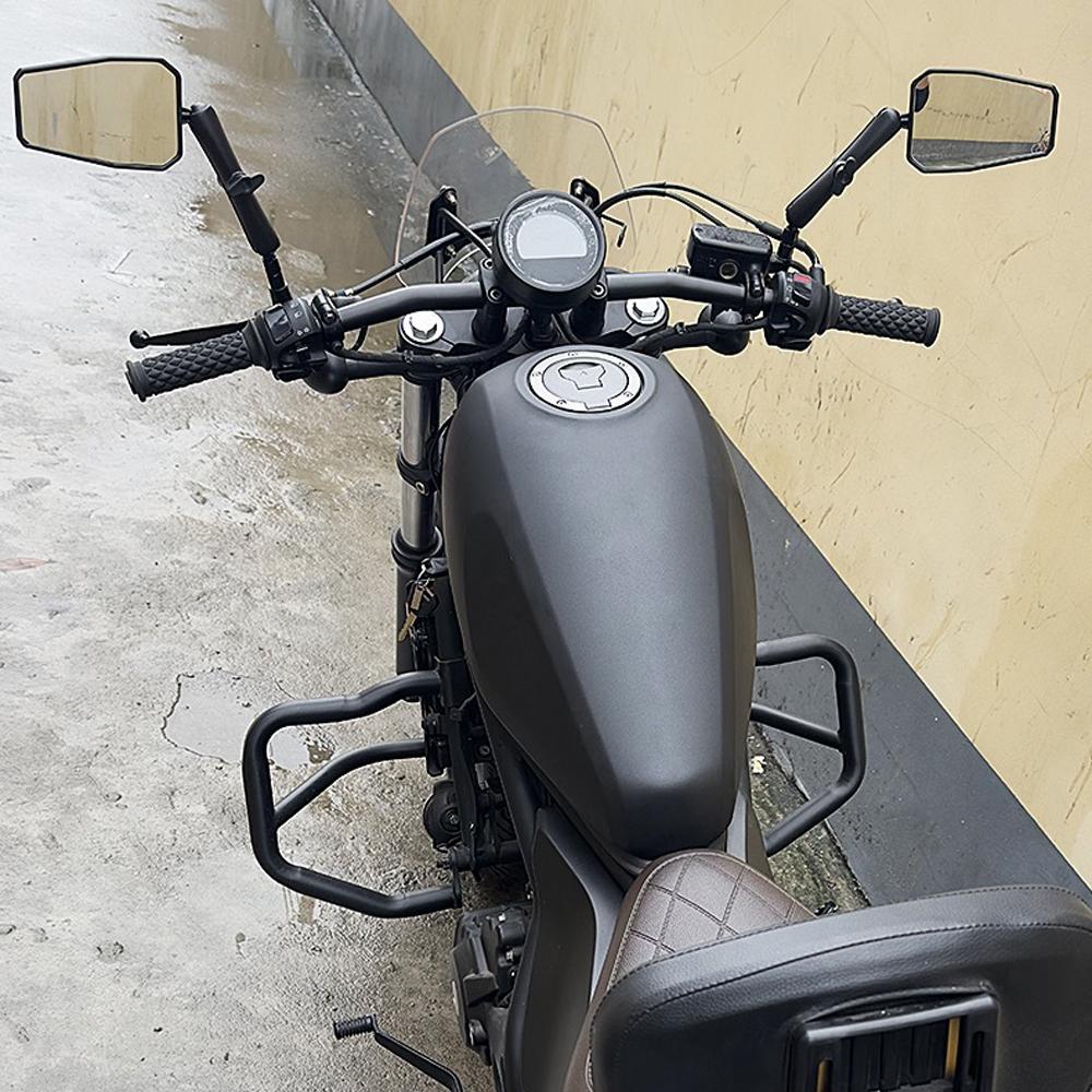 2pc Motorcycle Rearview Mirror Foldable Adjustable Adventure Westwind Mirrors For Handlebar Mount ATV Accessories