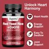 Red Yeast Rice with CoQ10 Supplement - Extra Strength Red Yeast Rice 1200 Mg. CoQ10 100 Mg Capsule Per Serving