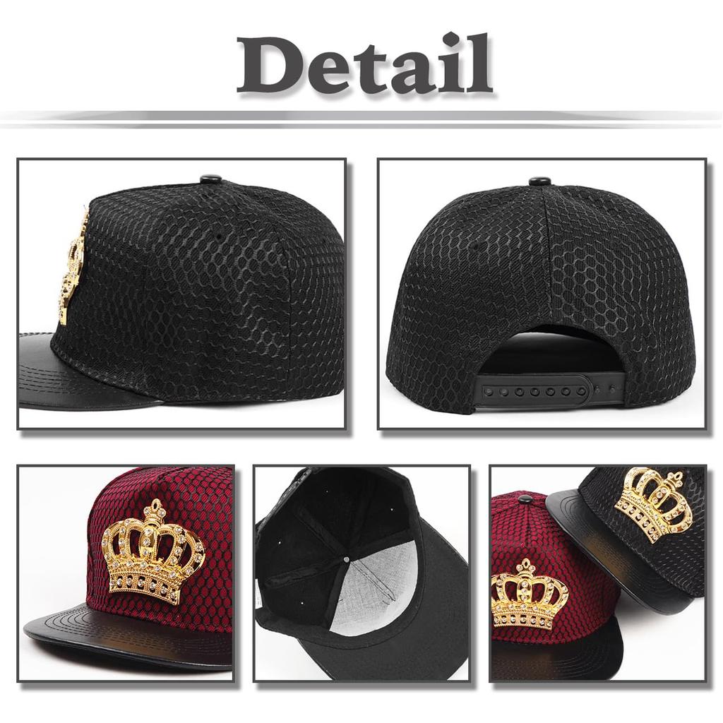 White Fang CZ505 Casual Cap with Crown and Flat Brim for Men and Women (Blue) - Cool, Sporty,