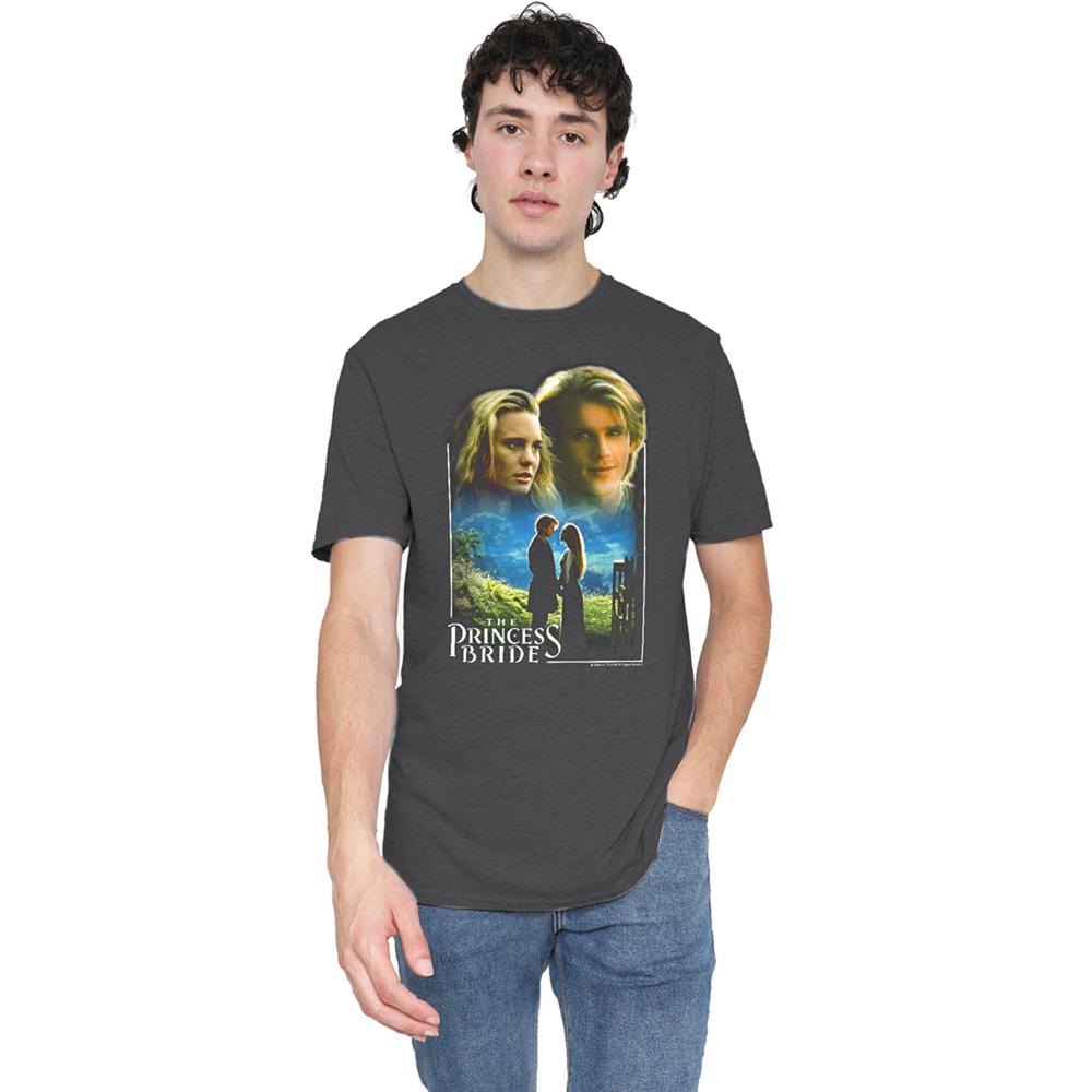 The Princess Bride Unisex Adult Buttercup & Westley Heather T-Shirt