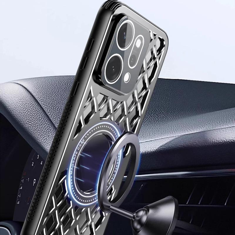 Aluminiowy stop Odprowadzanie ciepła Magnetyczne etui pierścieniowe Dla OPPO Reno 14 14Pro Ładowanie bezprzewodowe Ochrona obiektywu Pokrowiec odporny na wstrząsy