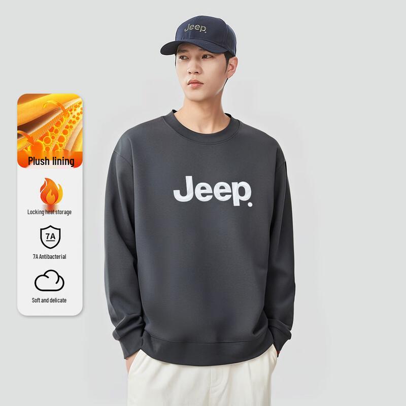 JEEP Men s Fall/Winter Round Neck Sweatshirt 3XL