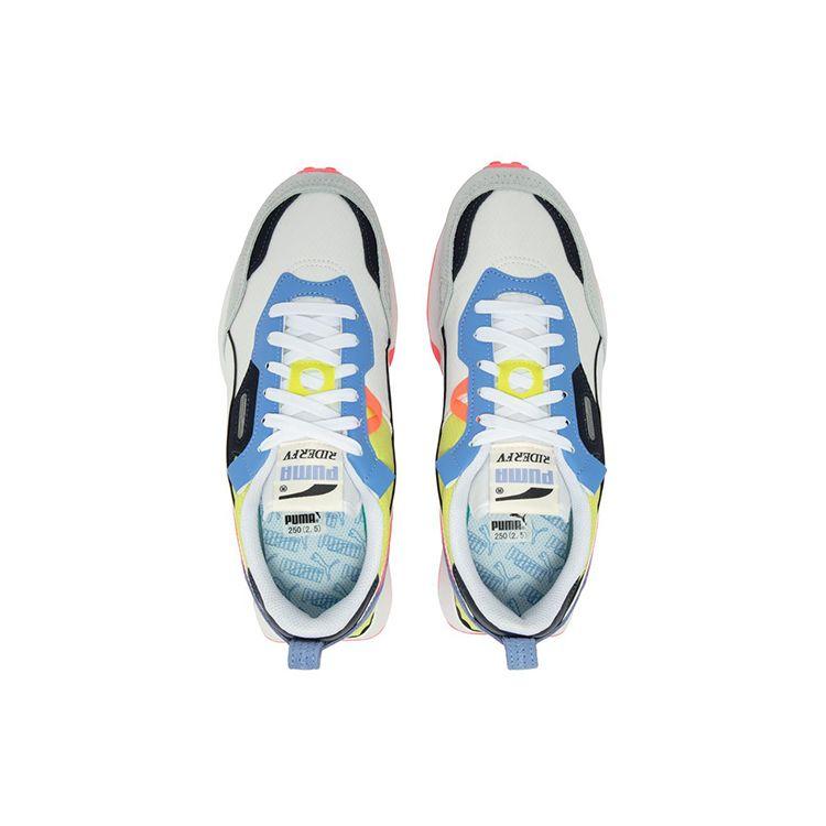 Puma Unisex Future Rider Vintage Sneakers White Blue Pink 387672-07