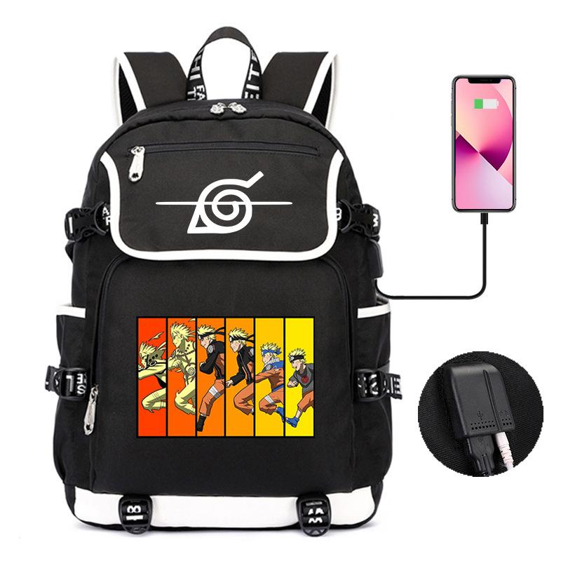 Backpack Day Manga Cartoon Printing Student School Bag Business Large Capacity Usb Computer Bag