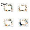 Renters Friendly Wall Sticker 4 Pcs Plants Flower Switch Stickers Leaves Floral Light