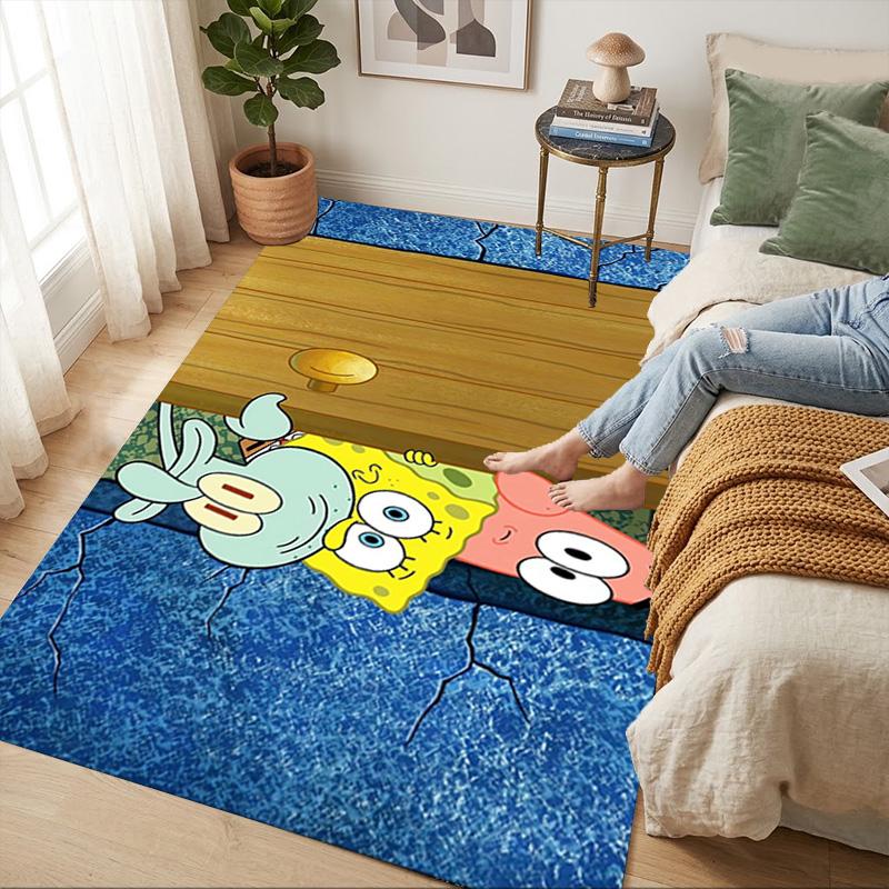 Spongebob Living Room Nonslip Area Rug Soft Carpet For Bedroom Game Playroom Sofa Office Home Decor Doormat Christmas Gift C92971