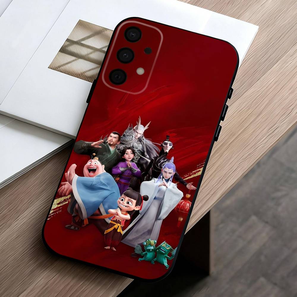 

Amusing Film Ne Zha Phone Case For Samsung Galaxy A73,A72,A71,A70,A53,A52,A51,Soft Silicone Black Cover Samsung a20s